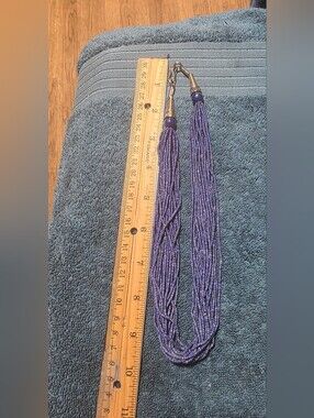 18 Inch Multi Strand Blue Lapis Necklace